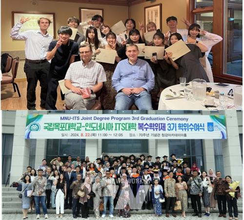 글로벌 학생 해외연수,국립목포대학교-인도네시아 ITS 복수학위제 학위 수여식