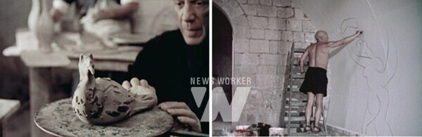 루치아노 엠메르(Luciano Emmer), 피카소를 만나다(Incontrare Picasso), 1954 ⓒFondazione Cineteca di Bologna