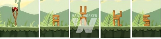 대규모 언어 모델을 통해 생성된 알파벳 모양의 앵그리버드 게임 레벨