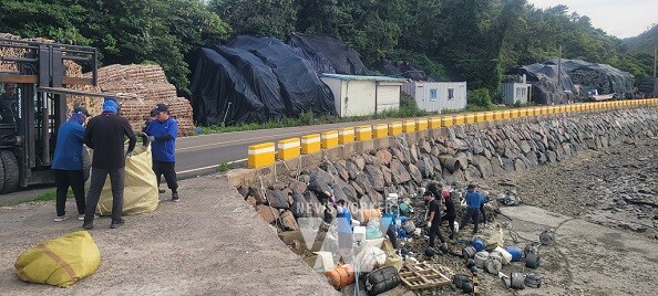 폐어구 수거 경진대회-고흥 지죽어촌계