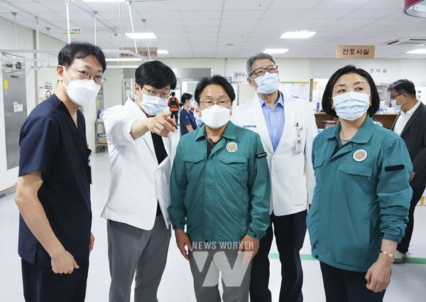 강기정 광주시장, 전남대병원 응급의료현장 방문