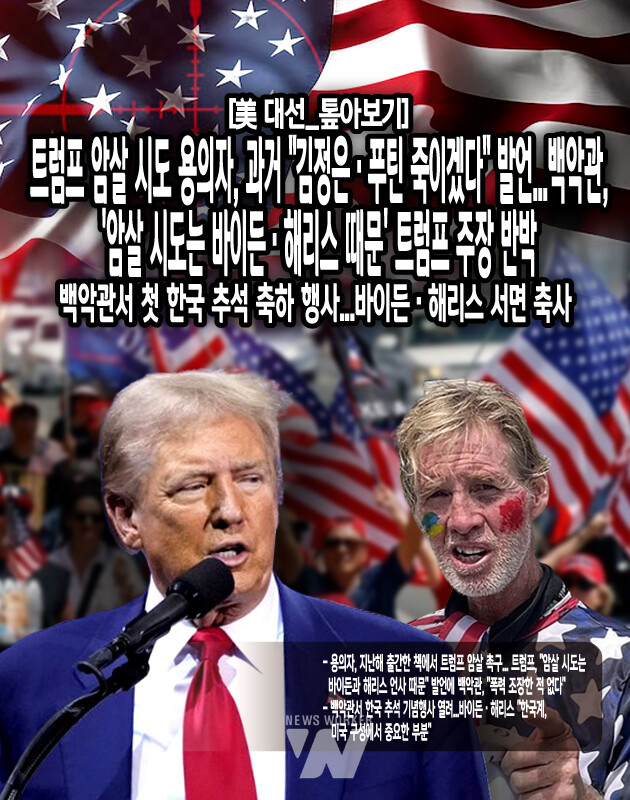 라우스는 지난 15일 미 플로리다 웨스트팜비치에 있는 골프장에서 트럼프 전 대통령을 암살하려고 했지만 현장에서 체포됐다. 라우스는 골프장 인근에서 소총으로 트럼프를 겨냥했지만 비밀경호국(SS) 요원들이 선제 대응했고, 차량 추격전 끝에 팜비치카운티 인근 고속도로에서 붙잡혔다. 트럼프 전 대통령은 다치지 않았고 즉각 안전한 곳으로 대피했다가 ...[본문 중에서]