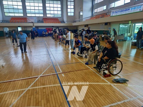 지난 20일 전라남도장애인종합복지관 체육관에서 2024 나주변화 보치아 생활체육대회가 개최됐다. (사진제공-나주시)