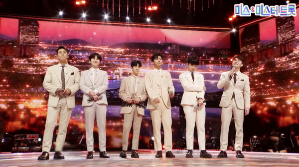 '미스터트롯' 톱6 임영웅, 영탁, 이찬원, 정동원, 장민호, 김희재. TV조선 트로트 서바이벌 시리즈 최대 수혜자로 평가된다.  [사진=미스 앤 미스터 트롯]