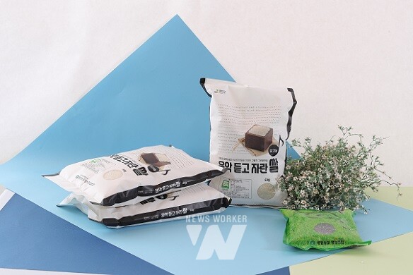 강진에서 생산된 유기농‘음악 듣고 자란 쌀’