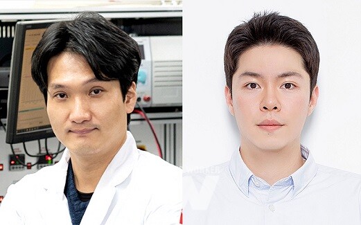 왼쪽부터 엄광섭 교수, 김수빈 박사과정생