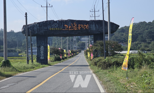 22023 화순 고인돌 가을꽃 축제장 대형 포스터
