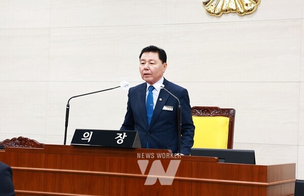 제270회 화순군의회 임시회 오형열 의장