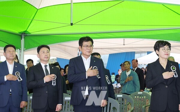 4일 월야면에서 거행된 남일 심수택 의병장 추모식