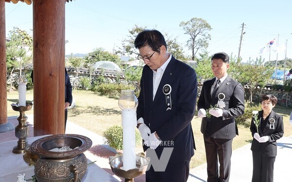 4일 월야면에서 거행된 남일 심수택 의병장 추모식