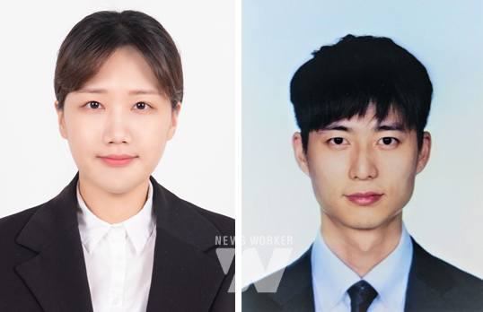 (좌측부터) 한국에너지공과대학교 에너지AI 연구소김혜진 박사, 박기백 박사