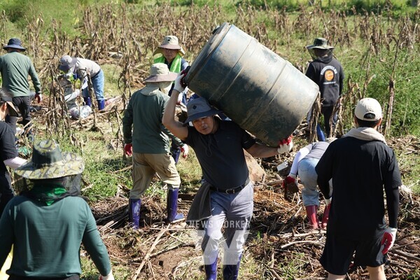 장흥군의회(의장 김재승)가 수해로 고통받는 군민들과 함께하기 위해 올해 예정됐던 국외 연수를 전격 취소하고, 연수 예산을 수해 복구 지원에 사용하기로 결정했다.