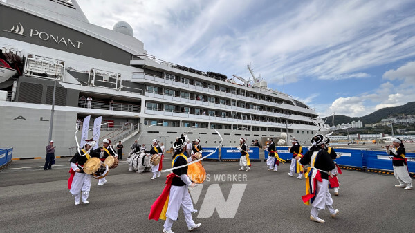 송환영 행사 현장