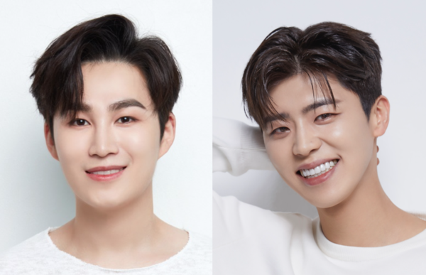 '미스터트롯' '현역가왕' 등 트로트 서바이벌 프로그램이 배출한 최고의 춤신춤왕으로 꼽히는 김희재(왼쪽)와 박지현 [사진=티엔엔터테인먼트]