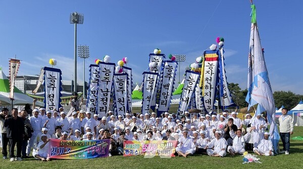 능주들소리보존회 단체 기념촬영