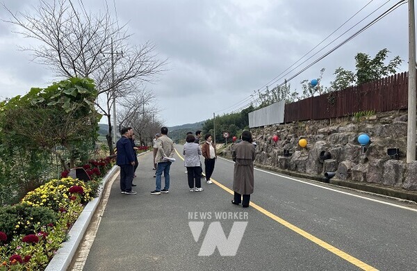 청정전남 으뜸마을 만들기 현장평가 모습