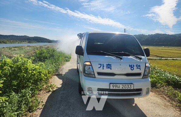 고막원천 인근 방역활동