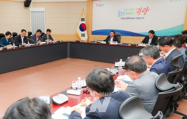 10월 읍면동장 회의 개최... 정인화 광양시장, “복지 분야 홍보 강화 필요”