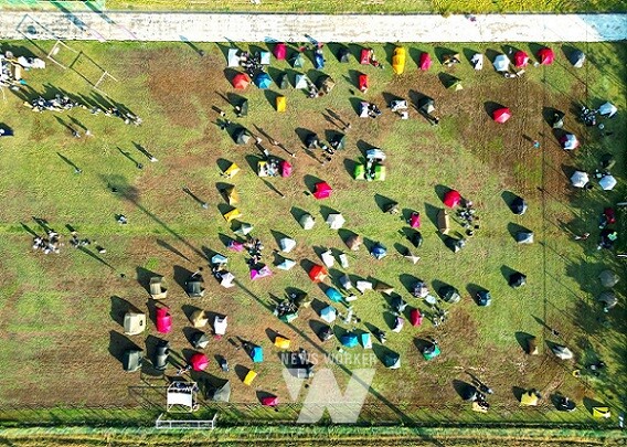 메이크섬노이즈 숙영지 항공사진