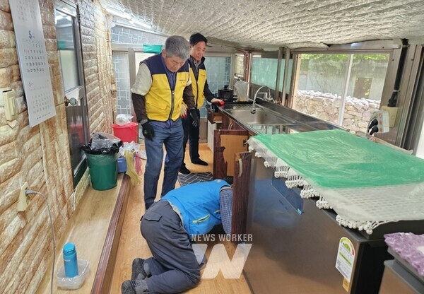 삼산면 복지기동대 주거환경개선 봉사