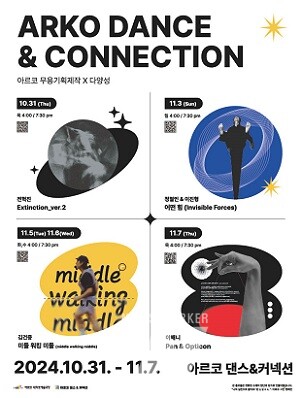 아르코 무용기획제작 ‘아르코 댄스&커넥션’ 4작품 4무대