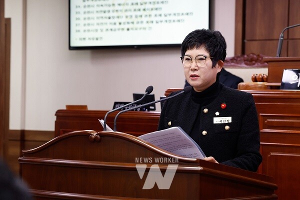 순천시의회 서선란 의원, 제282회 임시회 시정질문에 대한 자유발언