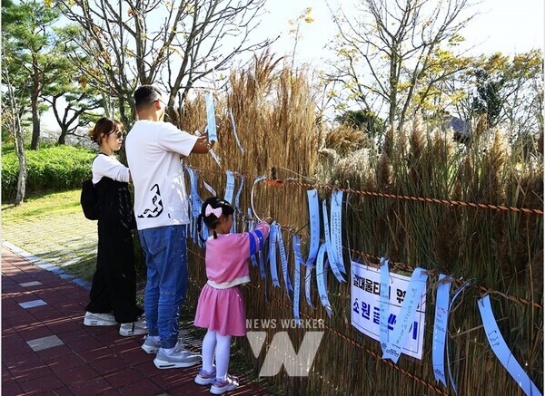 제25회 순천만 갈대축제 소원글쓰기