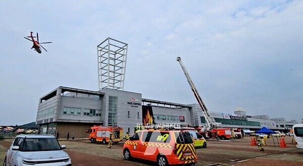 전남 영암군(군수 우승희)이 지난 28일 삼호읍 영암국제자동차경주장에서 ‘2024년 재난 대응 안전한국훈련’ 을 실시했다.