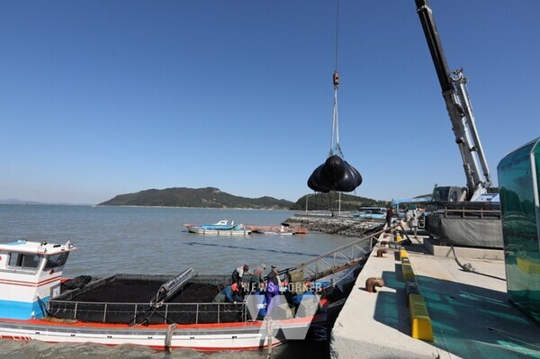 해남 물김 위판 화산 구성항