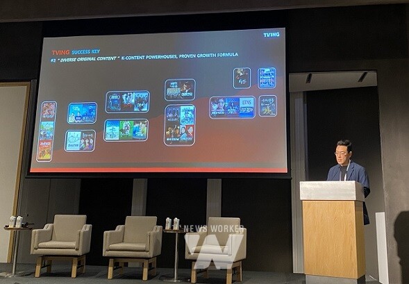 티빙 민선홍 콘텐츠 총괄(CCO)이 방송영상 포럼 ‘Japan In View’에 참석해 글로벌 시장에서 티빙의 성장 전략과 해외 진출 로드맵을 공개했다.