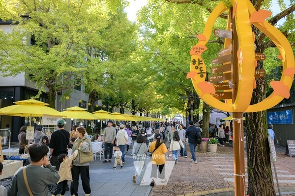 전남 순천시 향동행정복지센터는 지난 2일 문화의거리에서 2024년 주민참여예산 사업의 일환인 ‘제10회 향동 은행나무 아래로 축제’를 성공적으로 마무리했다