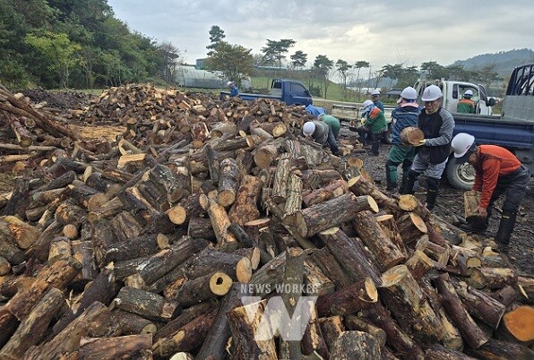 함평군 어려운 이웃에 사랑의 땔감’ 전달