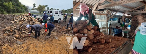 함평군 어려운 이웃에 사랑의 땔감’ 전달