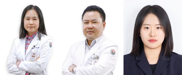 핵의학과 김자혜 교수, 신경과 최강호 교수, 의대 의학과 김혜진 학생