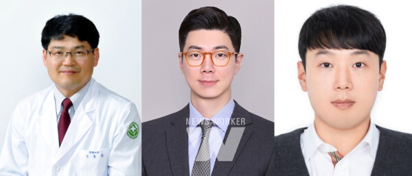 선종근 빛고을병원장, 양홍열 교수, 박찬진 교수