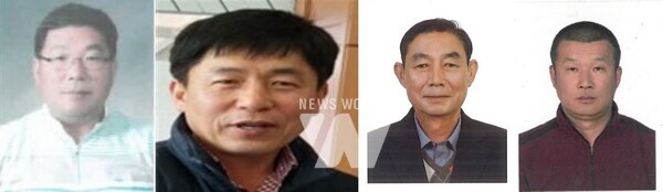 왼쪽부터) 김인수 대표,민홍기씨,박희재 조합장,윤병옥씨