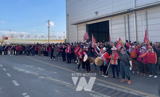 운남 시위(집회 운남농협 자재창고 앞)