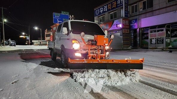 제설작업 모습(2023~2024 겨울)