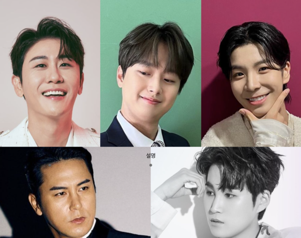 '미스터트롯' 출신 가수 영탁과 이찬원, 정동원, 김희재, 장민호(사진 위 왼쪽부터 시계방향). '미스터트롯3' 마스터로 활약한다. [사진=영탁·이찬원·정동원·장민호·김희재 인스타그램]