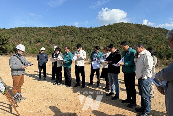 돌산지역 급수안정화 공사 현장