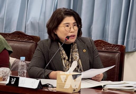 지난 11월 26일 김화신 의원(더불어민주당, 비례)이 2025년도 인재육성교육국 소관 예산안 심사를 하고 있다.