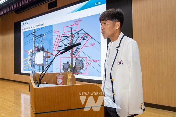 2일, 장애인 트라이애슬론 국가대표 김황태 선수가 광양제철소 소본부에서 '아픔에도 흔들리지 않고 핀 열정'이라는 주제로 특별강연을 열었다.