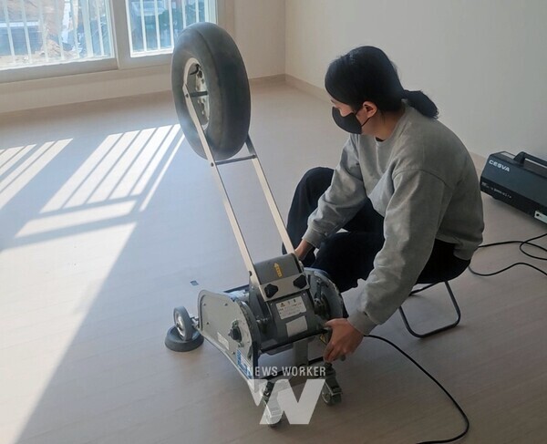 바닥충격음 성능검사 현장