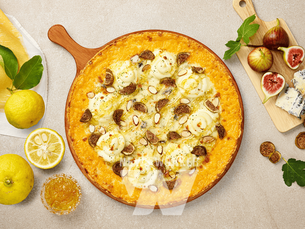 반올림피자 영암 무화과 고르곤졸라 피자 [사진=반올림피자 제공]