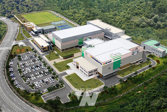 전라남도 화순 백신산업특구에 소재한 녹십자 화순공장 전경