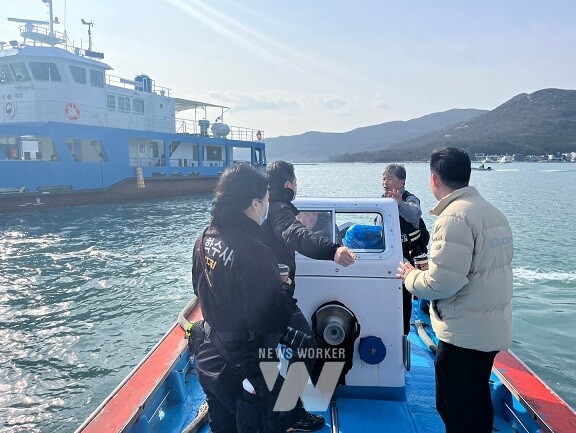 완도군, 전남도 주관 ,적극 행정 우수 사례 경진 대회서 우수상 수상(사진은 112 한달음선 출동 모습)