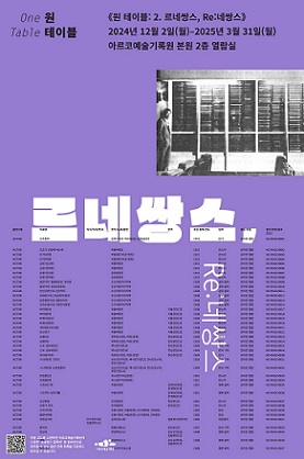'원테이블: 르네쌍스, Re:네쌍스'(포스터)