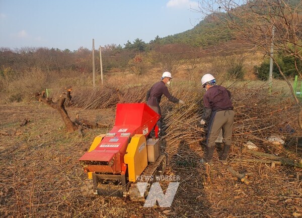 광주광역시농업기술센터는 오는 3월까지 농기계임대사업소에서 잔가지 파쇄기를 무상 임대한다