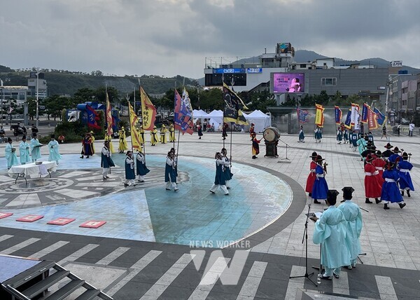 2024년 여수 문화예술브랜드 사업 ‘전라좌수영 둑제’ 재현 모습