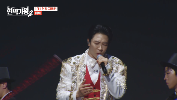 팀원 전원을 부활시킨 가수 에녹 [사진=MBN '현역가왕2' 3회 캡처]